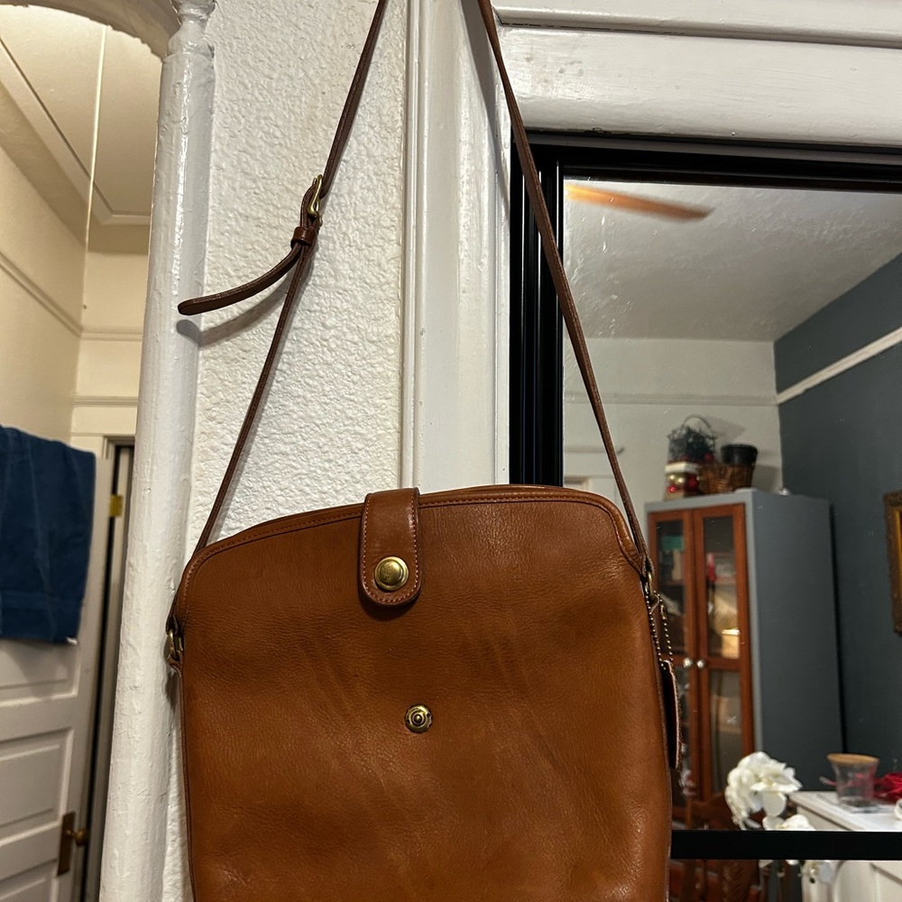 Brown Leather Crossbody Bag